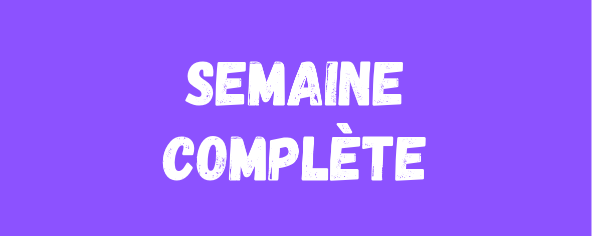Stage de la toussaint (semaine complète)